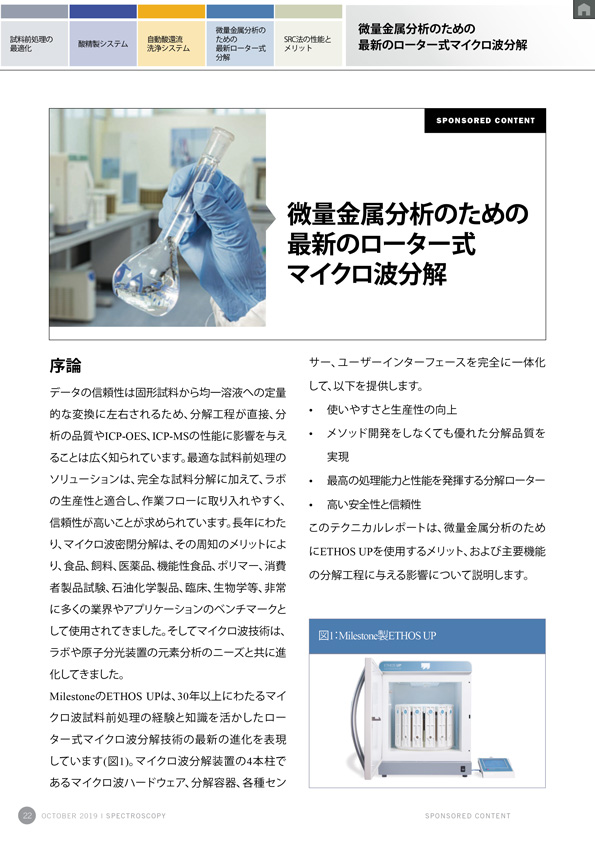 Spectroscopy ICP-MSおよびICP-OES分析をより良く活用するためのテクニック 第4章